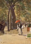 Childe Hassam Die Fifth Avenue am Washington Square oil on canvas